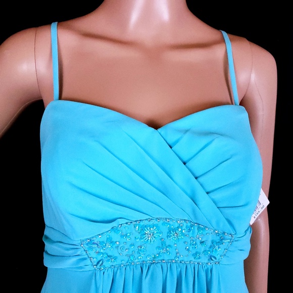 David's Bridal Women Prom Dress High Low Beaded Size 12 - NWT - Picture 5 of 8